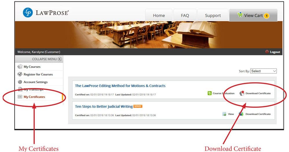 Certificate of Completion e-learning Site - Step-by-Step Instructions and Troubleshooting
