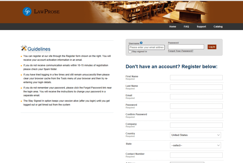 Creating your account on our e-learning site. 2022