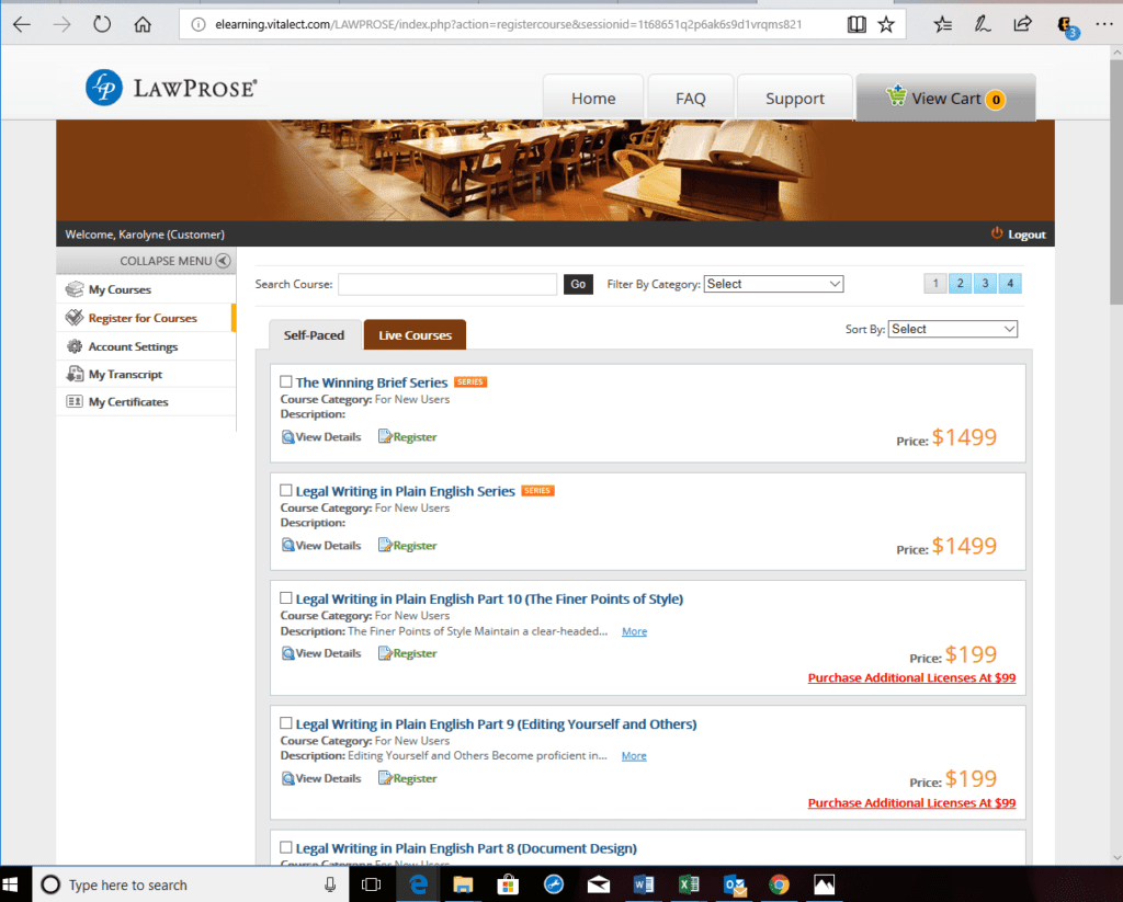 LawProse Course Catalogue 2022