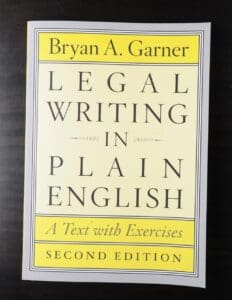 Legal Writing in Plain English